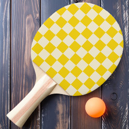 Gelb- und Cremeprüfer Tischtennis Schläger