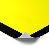 Gelb und Cyan X Bauhaus Minimalistisches Design Poster (Ecke)