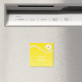 Gelb und Daisy Magnet (In Situ (Geschirrspüler))
