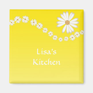 Gelb und Daisy Magnet