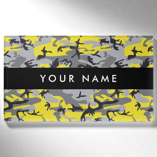 Gelb und Gay Camouflage, Militär, Armee Namenschild