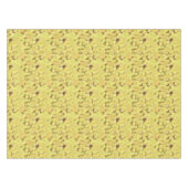 Gelb- und Goldmilch auf Schokoladenbraun Tischdecke (Vorderseite (Horizontal))