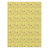 Gelb- und Goldmilch auf Schokoladenbraun Tischdecke (Vorderseite)