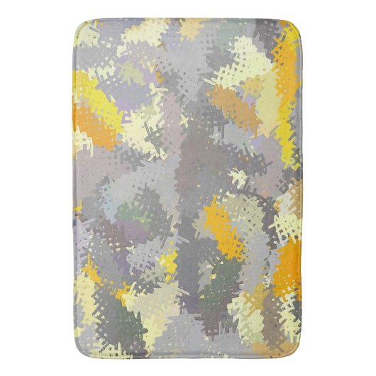 Gelb und Grau Badematte (Vorderseite Vertikal)