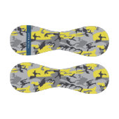 Gelb und Grau Camouflage Ihr Name personalisieren Baseball (Paneele)