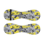 Gelb und Grau Camouflage Ihr Name personalisieren Baseball (Paneele)