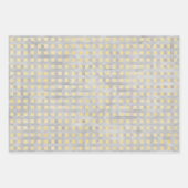 Gelb und grau geometrisch geschenkpapier set (Vorderseite 3)