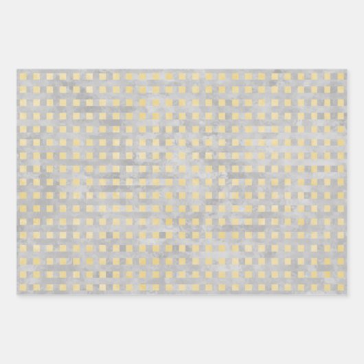 Gelb und grau geometrisch geschenkpapier set (Vorderseite 3)