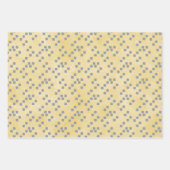 Gelb und grau geometrisch geschenkpapier set (Vorderseite 2)