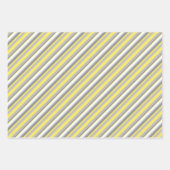 Gelb und Grau Geschenkpapier Set (Vorderseite 2)