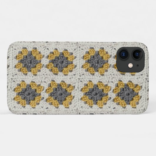 Gelb und grau, Grannviertel Case-Mate iPhone Hülle (Rückseite (Horizontal))