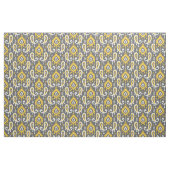 Gelb und Grau Ikat Paisley Stoff (Fat Quarter (45,7 x 55,9 cm))