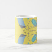 Gelb und grau kaffeetasse (Mittel)