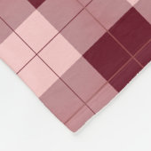 Gelb und grau Kariert Fleece Blanket (Ecke)