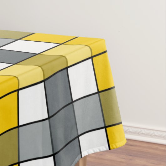 GELB UND GRAU KARIERT TISCHDECKE (Beispiel)