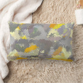 Gelb und Grau Lendenkissen (Decke)