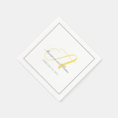 gelb und grau mit weiß serviette (Ecke)