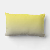 "Gelb und Grau Ombre" Lendenkissen (Rückseite)