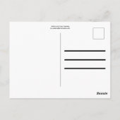 Gelb und Grau Postkarte (Rückseite)