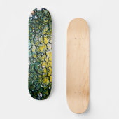 Gelb und grün Abstrakt Skateboard (Vorderseite)