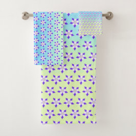 Gelb und grün badhandtuch set