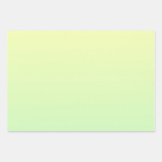 Gelb und Grün Geschenkpapier Set (Vorderseite)