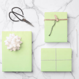Gelb und Grün Geschenkpapier Set