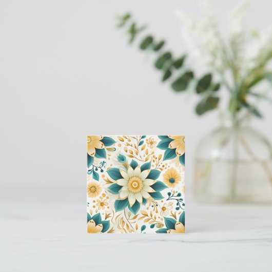 Gelb und Grün, Nahtlos Telefonnummerkarte (Stehend Vorderseite)