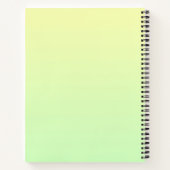 Gelb und Grün Notizblock (Rückseite)