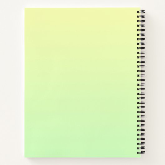 Gelb und Grün Notizblock (Rückseite)