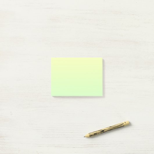 Gelb und Grün Post-it Klebezettel (Auf Schreibtisch)