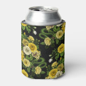 Gelb und grün versteckt in den Rose Dosenkühler (Kanne Vorderseite)