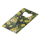 Gelb und grün versteckt in den Rose Geldbeutel Flaschenöffner (Vorderseite Schrägansicht)