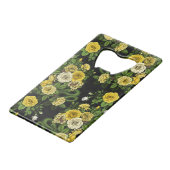 Gelb und grün versteckt in den Rose Geldbeutel Flaschenöffner (Rückseite Schrägansicht)