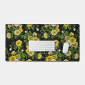 Gelb und grün versteckt in den Rose Schreibtischunterlage (Tastatur & Maus)