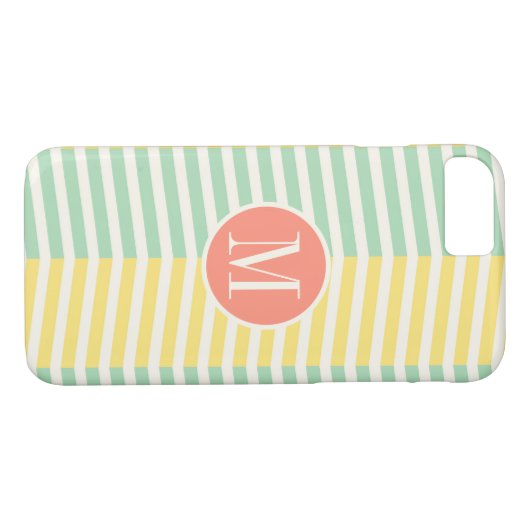 Gelb und grün, Zickzack Case-Mate iPhone Hülle (Rückseite (Horizontal))