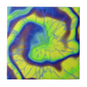 Gelb und grüne Krawatte Fliese (Vorderseite)