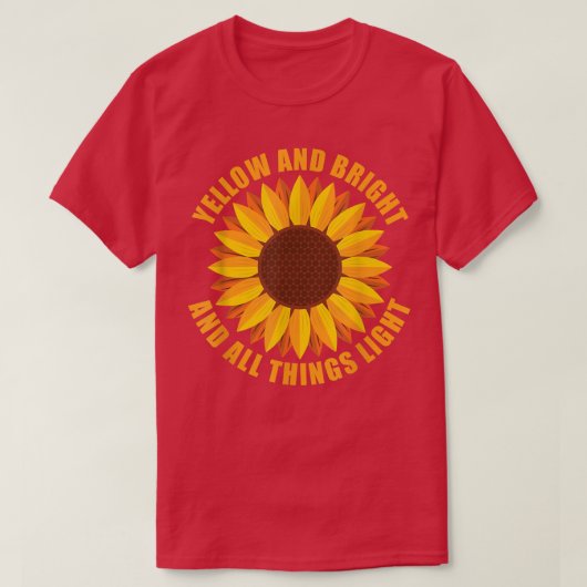 Gelb und hell und alles hell - Gartenarbeit T-Shirt (Design vorne)