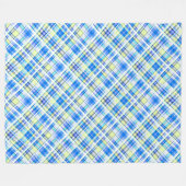 Gelb und hellblau fleecedecke (Vorderseite (Horizontal))