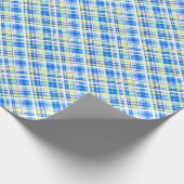 Gelb und hellblau geschenkpapier (Ecke)