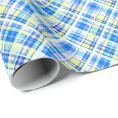 Gelb und hellblau geschenkpapier (Rolleneckpunkt)