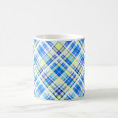 Gelb und hellblau kaffeetasse (Mittel)