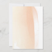 Gelb- und Korallenbürsten, minimale Hochzeiten Save The Date (Rückseite)