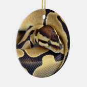 Gelb-und Kugel-Pythonschlange 3 Keramikornament (Rechts)