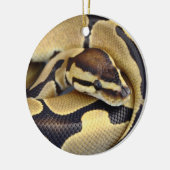 Gelb-und Kugel-Pythonschlange 3 Keramikornament (Links)