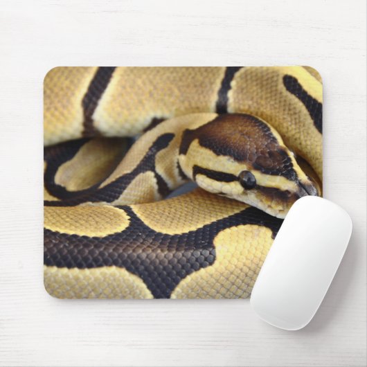 Gelb-und Kugel-Pythonschlange 3 Mousepad (Mit Mouse)