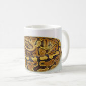 Gelb-und Kugel-Pythonschlange Kaffeetasse (VorderseiteRechts)