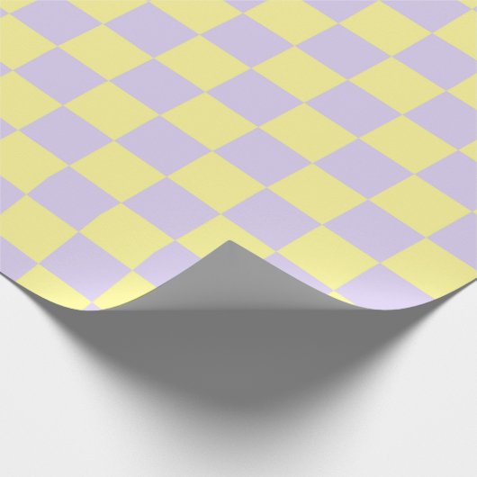 Gelb und Lila Geschenkpapier (Ecke)