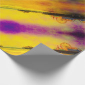 Gelb und Lila Geschenkpapier (Ecke)