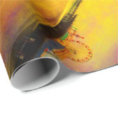 Gelb und Lila Geschenkpapier (Rolleneckpunkt)